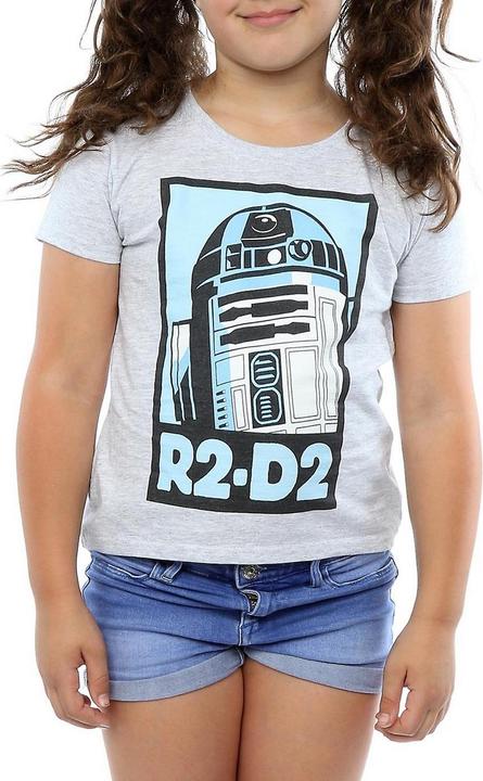 Actual product image Star Wars Childrens/Kids R2-D2 Poster Heather T-Shirt (140, 146)