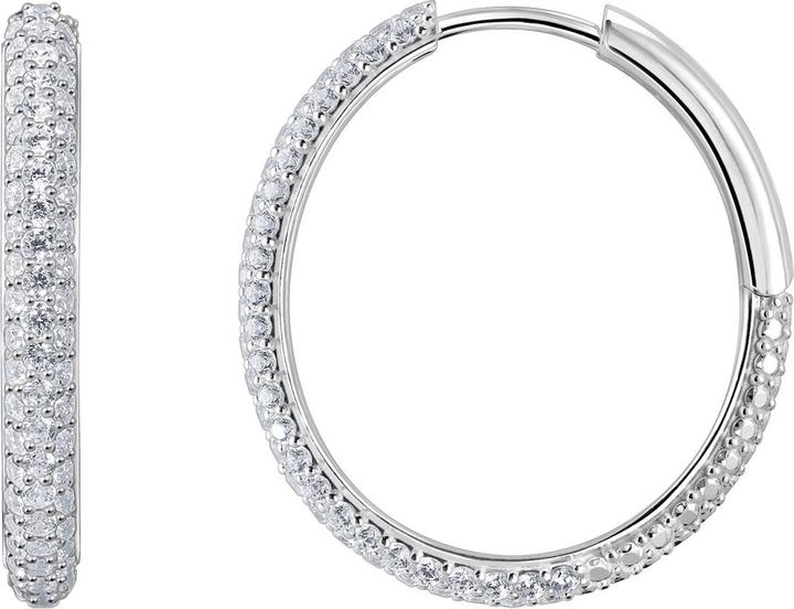 Thomas Sabo Creolen mit weissem Zirkonia-Pavé (925er Silber)