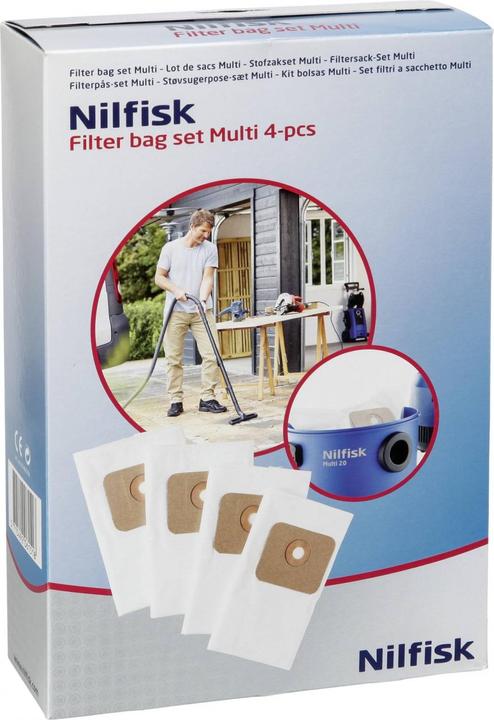 Produktbild Nilfisk Filterbeutel für Multi 4 Stk. (4 x)