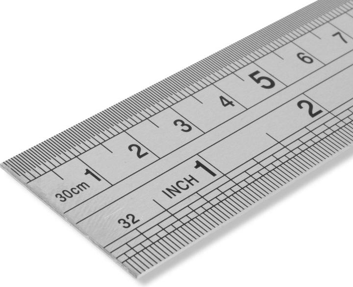 Actual product image Stahlwerk Stainless steel ruler 300 mm, suitable for industry, trade and DIY (300 mm)