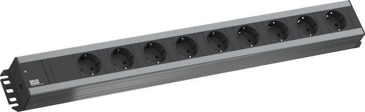 Produktbild Bachmann HANDWERKER Steckdosenleiste, 9-fach, ohne Schalter (9 x, CEE 7/3, 2 m)