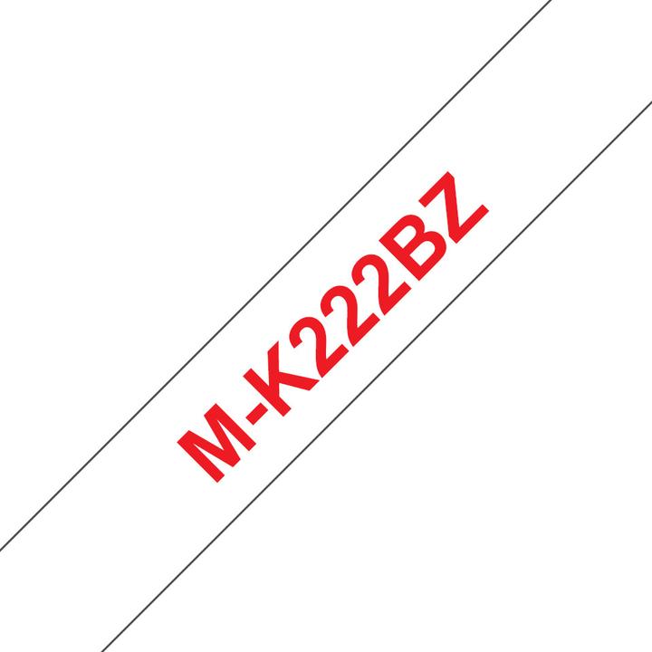 Actual product image Brother M-K222bz (0.90 cm, White, Red)