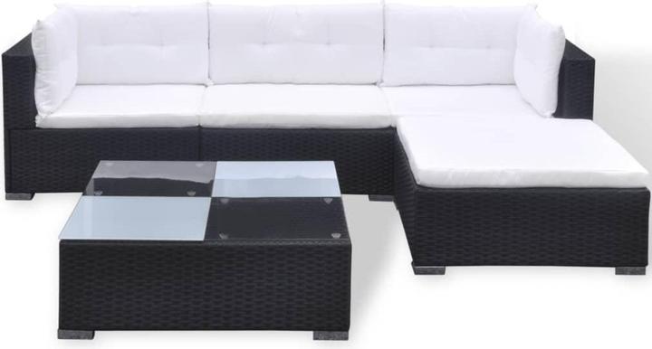 Produktbild VidaXL 5-tlg. Garten-Lounge-Set mit Kissen Poly Rattan