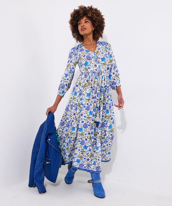 Actual product image Joe Browns Sequin Floral Maxi Dress (40)