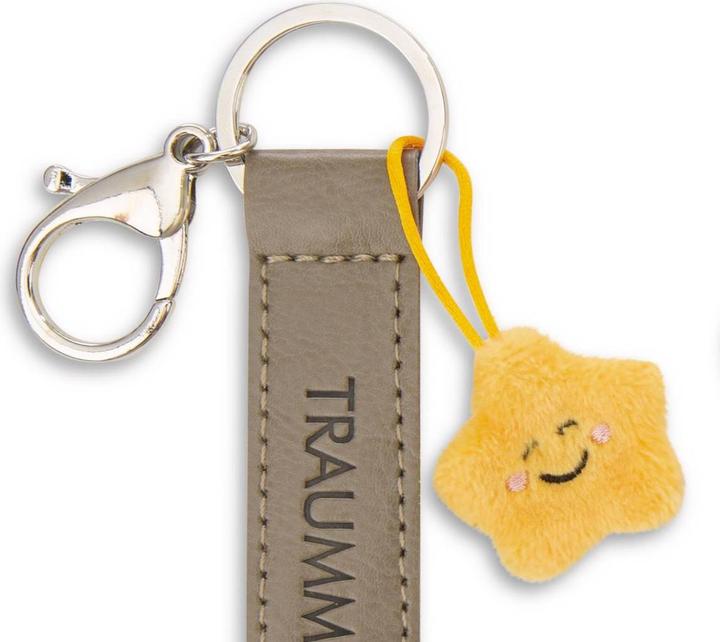 Actual product image Magni NICI Schlüsselanhänger Traummann Kunstlederband mit Stern olive 10cm