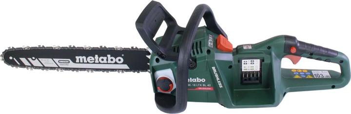 Produktbild Metabo MS 36-18 LTX BL 40 Akku KettensÃ¤ge 36 V ( 2x 18 V ) 40 cm 22 m/s Brushless + 2x Akku 10,0 A (Akku Kettensäge)