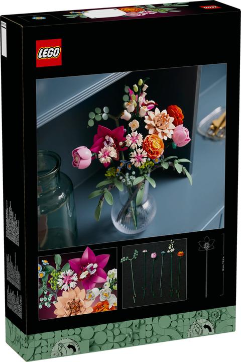 Actual product image LEGO Schöner Rosafarbener Blumenstrauss (10342, LEGO Botanical, LEGO Icons)