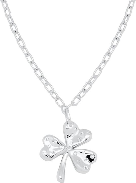 Candy Halskette Lucky Kleeblatt, 925 Sterling Silber (925er Sterlingsilber, 925 Sterling Silber, 42 - 45 cm)