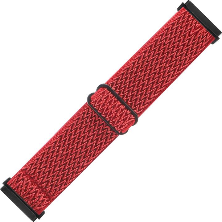 Image du produit Cover-Discount Fitbit Versa 4 / Sense 2 - Bracelet de remplacement en nylon rouge (Nylon)