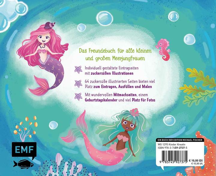 Productafbeelding Vriendenboek - Zeemeermin (Duits)