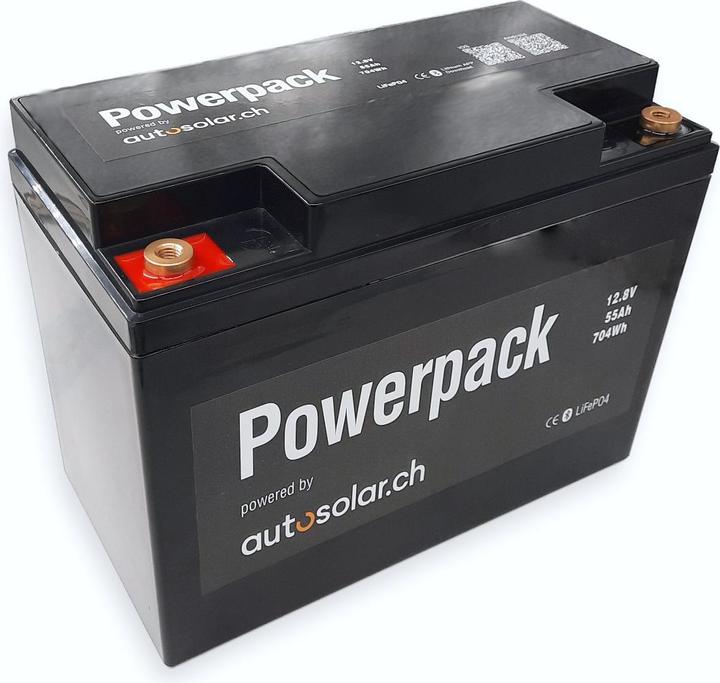 Image du produit Autosolar Kit solaire complet 2 x 100W solaire avec batterie lithium 55Ah et onduleur 600W (200 W)
