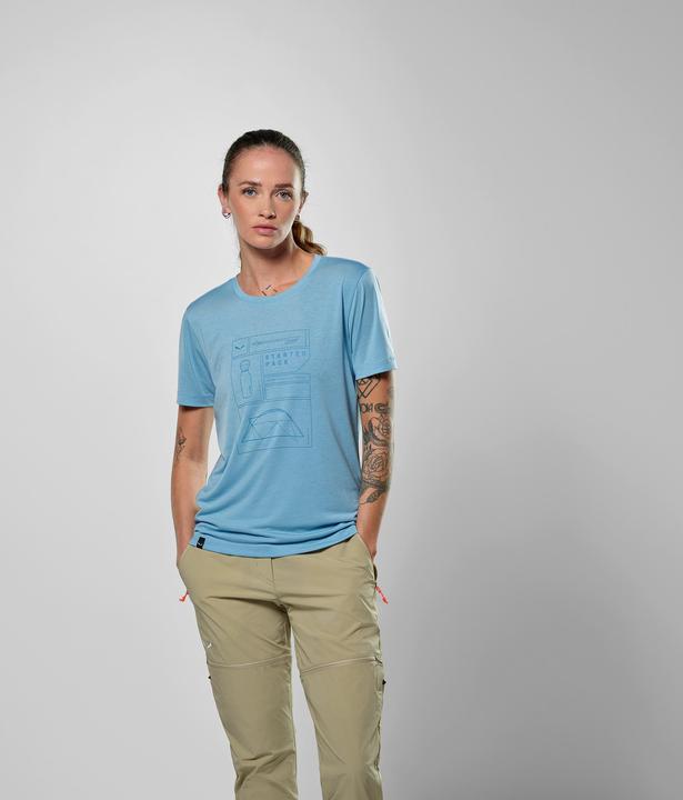 Actual product image Salewa Eagle Pack Dry'Ton T-Shirt Da (S)