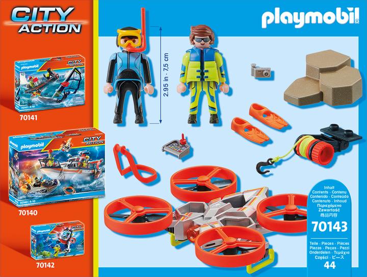 Produktbild Playmobil Seenot: Taucher-Bergung mit Rettungsdrohne (70143, Playmobil City Life)