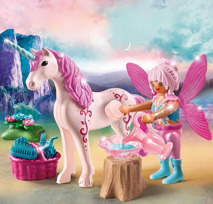 Produktbild Playmobil Einhorn mit Pflege-Fee (70658)