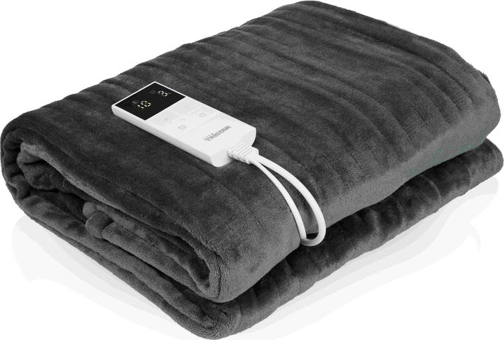 Productafbeelding Tristar Elektrische Warmtedeken BW-4781 - 180 x 120 cm - 10 standen - Wasmachinebestendig - Grijs (180 x 120 cm)