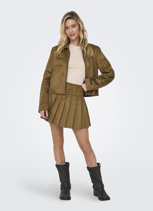 Actual product image Only Onltulip Faux Suede Pleat Skirt Otw (XL)