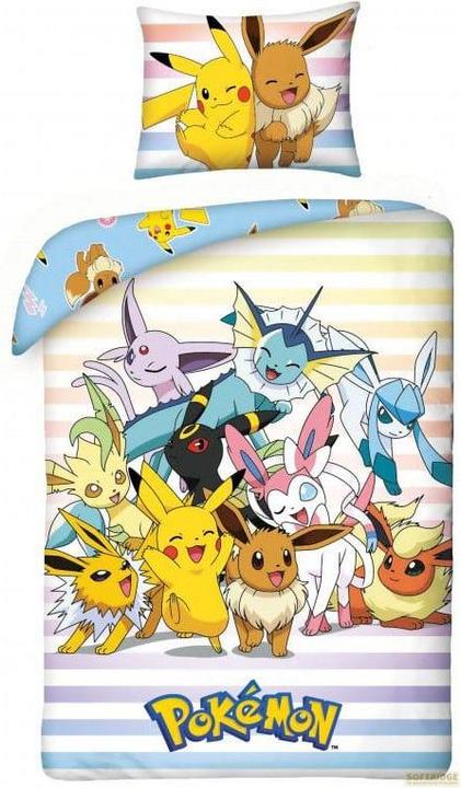 Image du produit Halantex Parure de lit Pokémon Pikachu, Evoli & Friends 140 x 200 cm / 70 x 90 cm