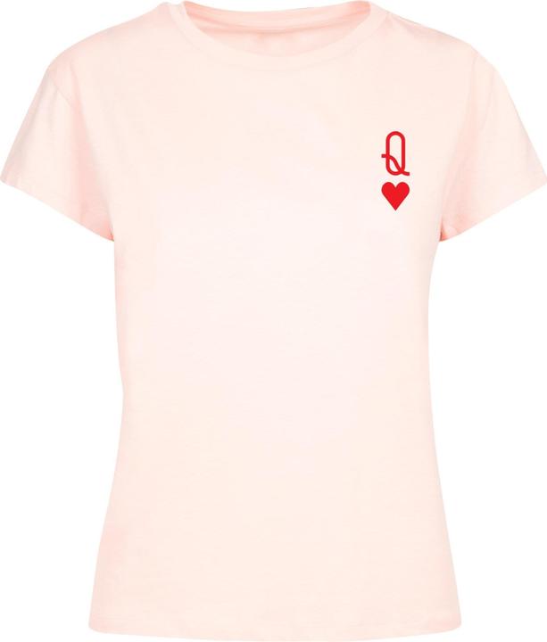 Merchcode Ladies Hugs & Love - Queen of Hearts Box Tee - 175003