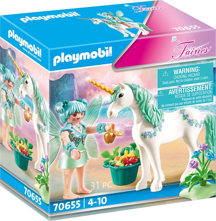 Actual product image Playmobil Unicorn with Feeding Fairy (70655)
