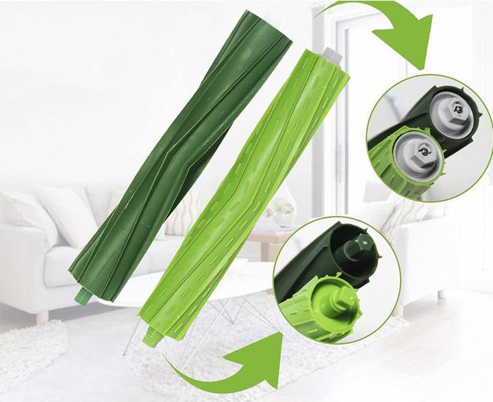 Image du produit Werkstein Ersatz Gummi Lamellen Bürsten für iRobot Roomba Staubsauger Roboter - 2er Set
