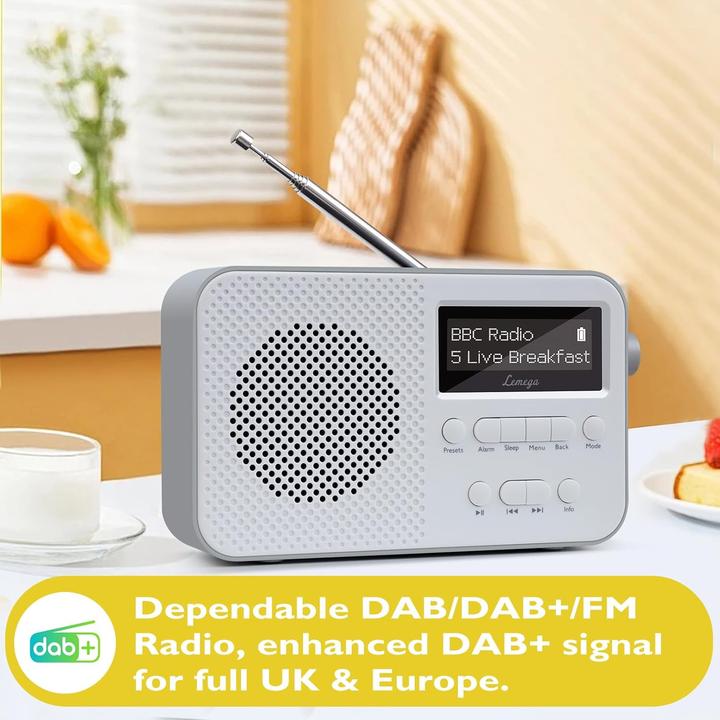 Image du produit Lemega PR2-Max - Kompaktes DAB-Radio mit Bluetooth (DAB+ DAB, Bluetooth)