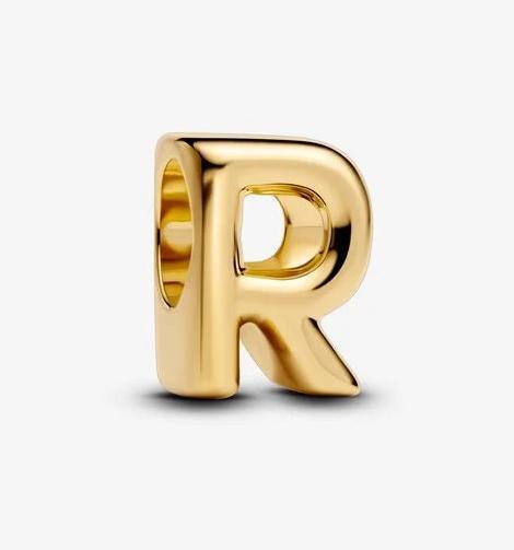 Image du produit Pandora Charm Lettre R Plaqué Or (Alliage métallique plaqué or)