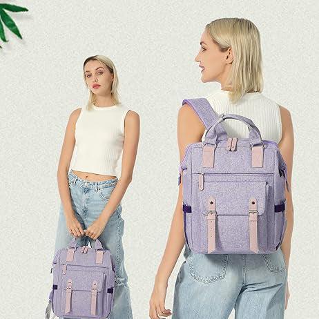 Image du produit Only-Bags.Store Petit sac à dos élégant pour ordinateur portable - Sac à dos de collège à la mode avec bretelles