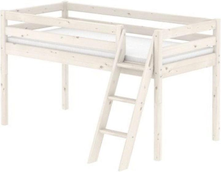 Flexa Halbhohes Bett Classic mit schräger Leiter (90 x 200 cm)