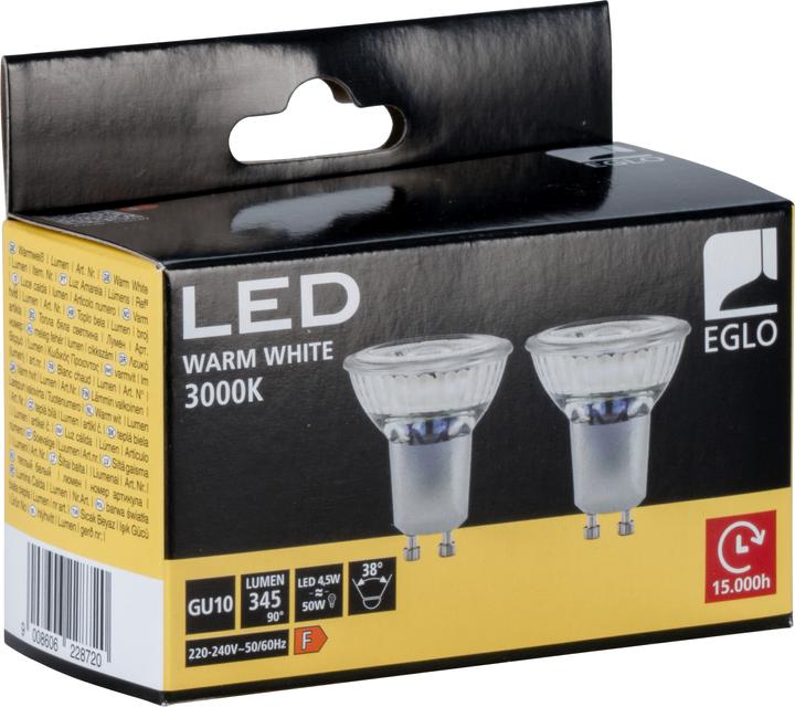 Actual product image EGLO LED illuminant (GU10, 4.50 W, 345 lm, 2 x, D)