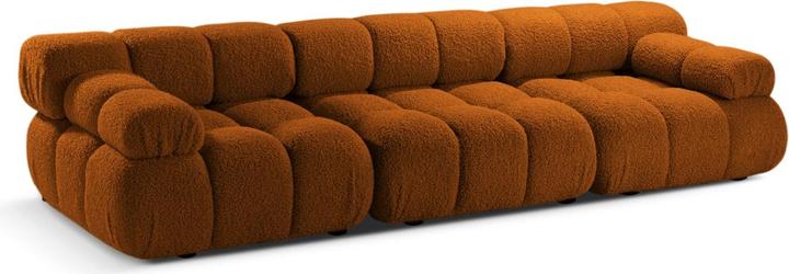 Actual product image Micadoni Velvet Modular Sofa, "Bellis", 3 Seats, 282x94x70 Made in Europe (2 person sofa, 3-seater, 4-seater)