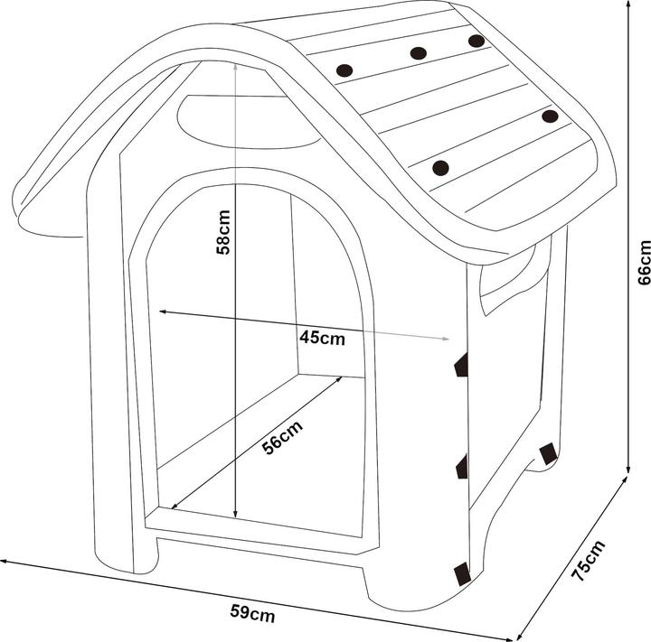 Actual product image En.Casa Barry (Dog house)