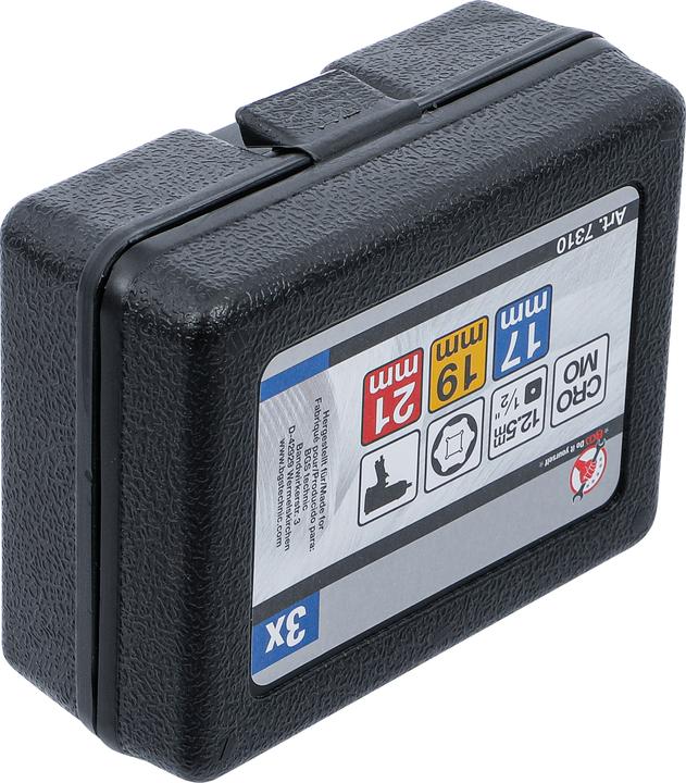 Actual product image BGS Force-protection set (19 mm, 21 mm, 17 mm)