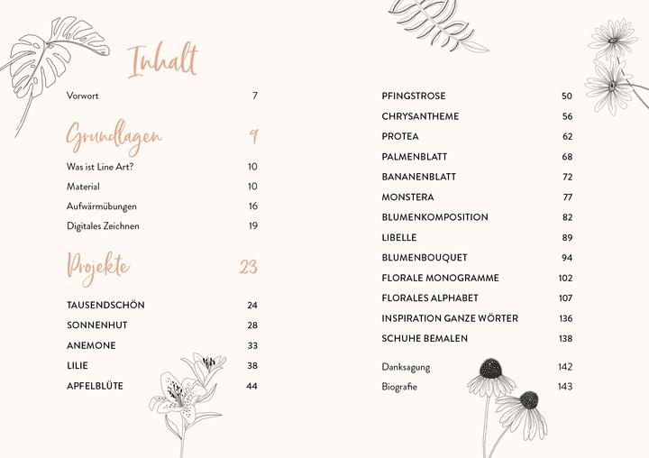 Produktbild Floral Line Art (Deutsch, Maria Kopp, 2023)