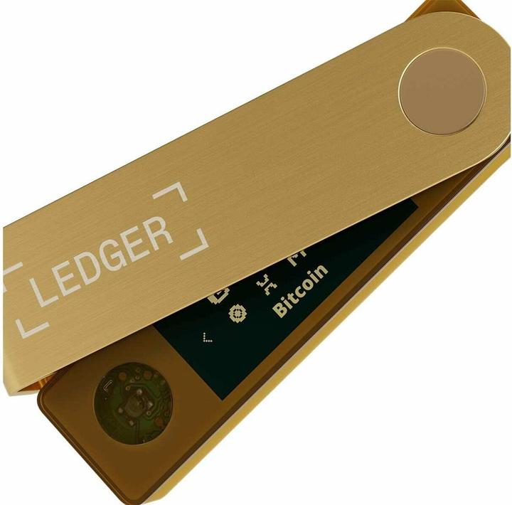 Actual product image Ledger Nano X - Gold (Litecoin, Dash, Bitcoin, Others, Dogecoin, Ethereum Classic)
