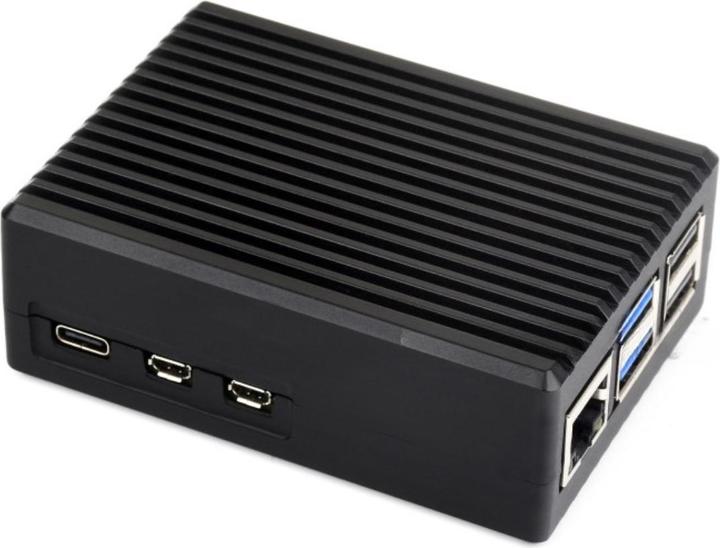 Produktbild WaveShare Raspberry Pi 5 Aluminium Gehäuse mit Lüfter