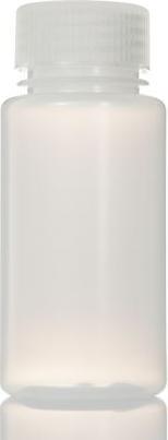 Rs Pro HDPE Laborflasche 125ml, Ø 51mm Vorratsflasche Weithalsig 51 x 104mm