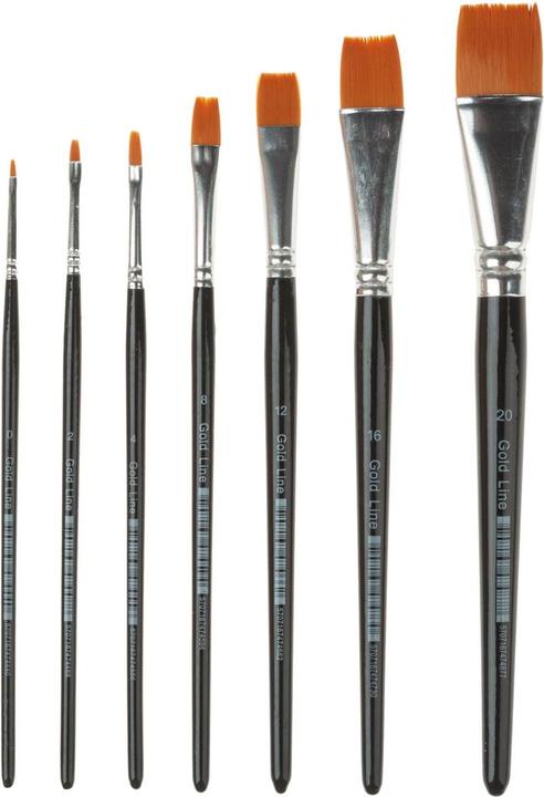 Produktbild Creativ Company Platte Penselen - 7 maten, 30st. (22 mm)