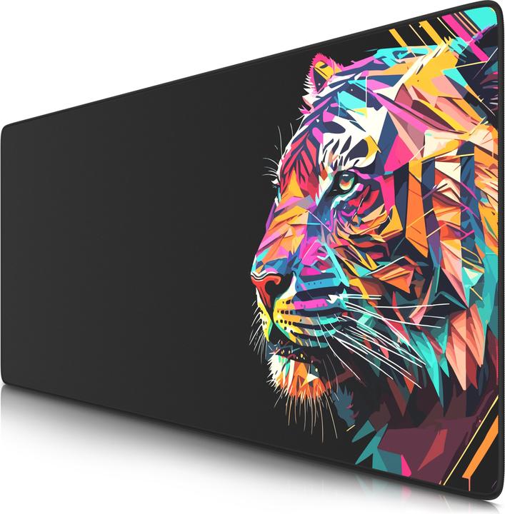 Actual product image Titanwolf Gaming Mouse Pad, 900 x 400mm XXL Speed Gaming Mouse Mat, Mousepad Extra Large Surface, Colour Tiger (XXL)