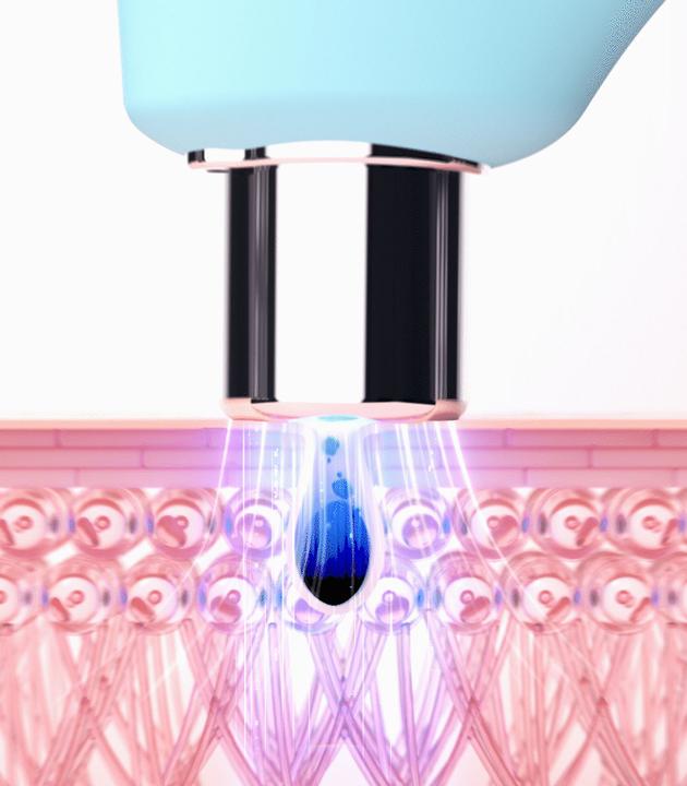 Actual product image Foreo Porin cleaner and LED light unit