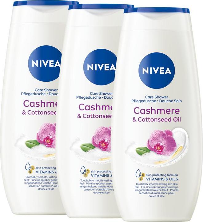 NIVEA Pflegedusche Cashmere & Cotton Seed Oil Trio