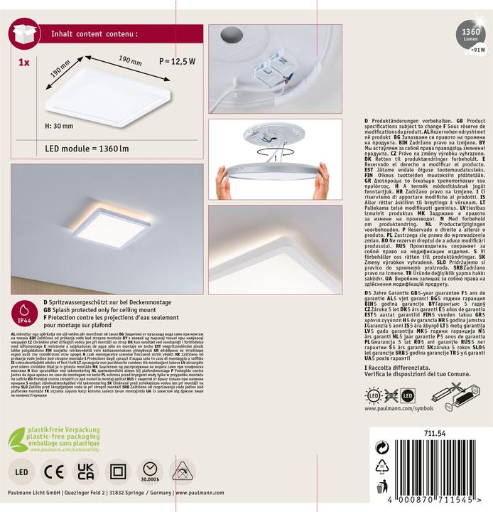 Produktbild Paulmann Atria Shine Backlight (1360 lm)
