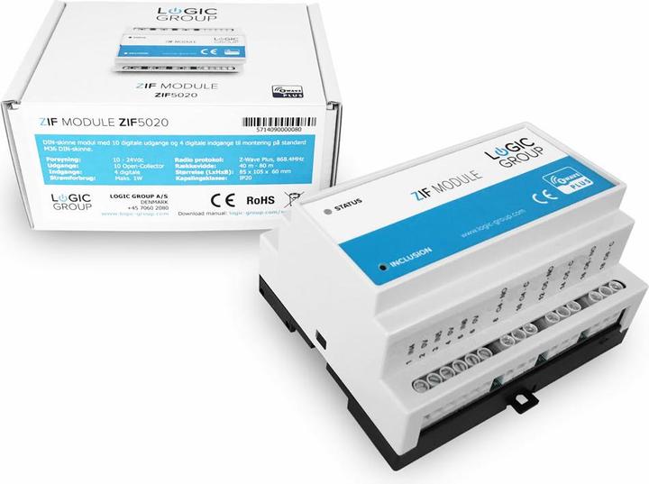 Productafbeelding Logic Group ZIF5020 Z-Wave DIN-module