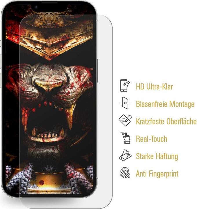 Produktbild Protectorking 4x 9H Panzerglas flexibel HD Klar (4 Stück, Apple iPhone 13)