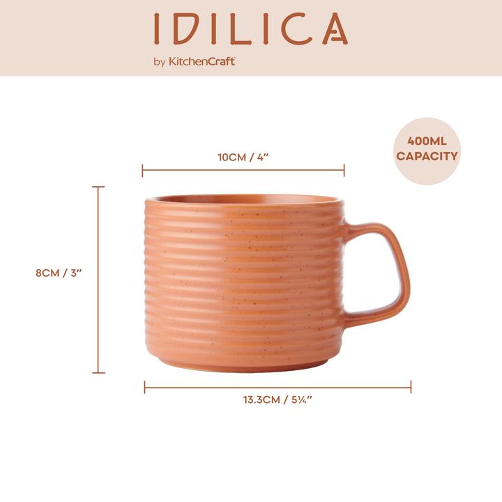 Immagine prodotto Kitchen Craft Set Di 4 Tazze Impilabili Id Con Texture (400 ml, 4 x)