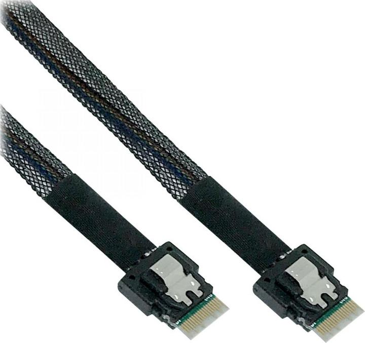 Produktbild InLine Slim SAS Kabelis, SFF-8654 zu SFF-8654, 24Gb