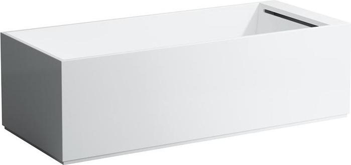 Produktbild Laufen Badewanne KARTELL 170x75 m LED-B. im Überlaufspalt weiss (250 l, 170 cm, 75 cm)