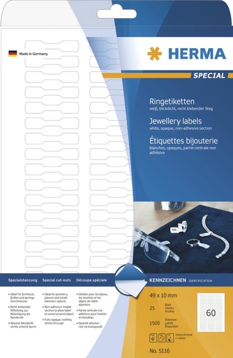 Produktbild HERMA Ringetiketten A4