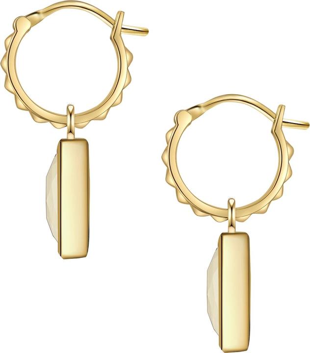 Actual product image Glanzstücke München Ladies Sterling Silver Rose Quartz Yellow Gold - 28353 (Sterling Silver)