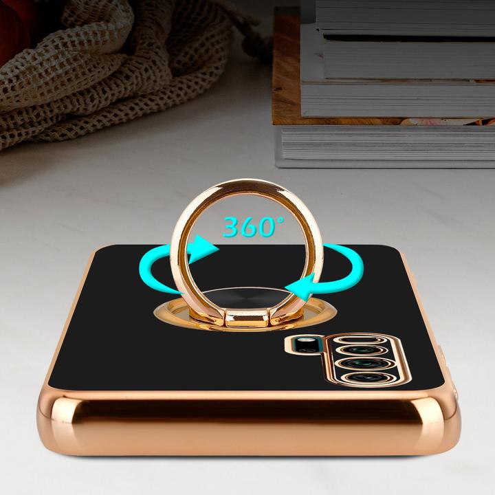 Actual product image Cadorabo Case for Honor 20 PRO in TPU with camera protection and ring LM089 Style (Honor 20 Pro)