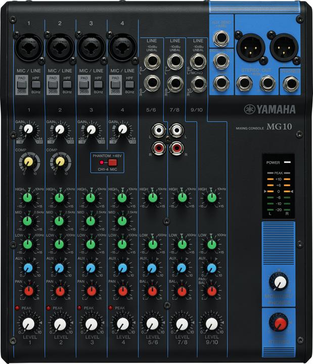 Actual product image Yamaha MG10 (Studio- and Livemixer, Clubmixer)